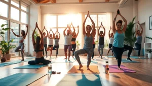 様々な実践者が穏やかな環境で行うホットヨガスタジオを示すホットヨガ おすすめ。